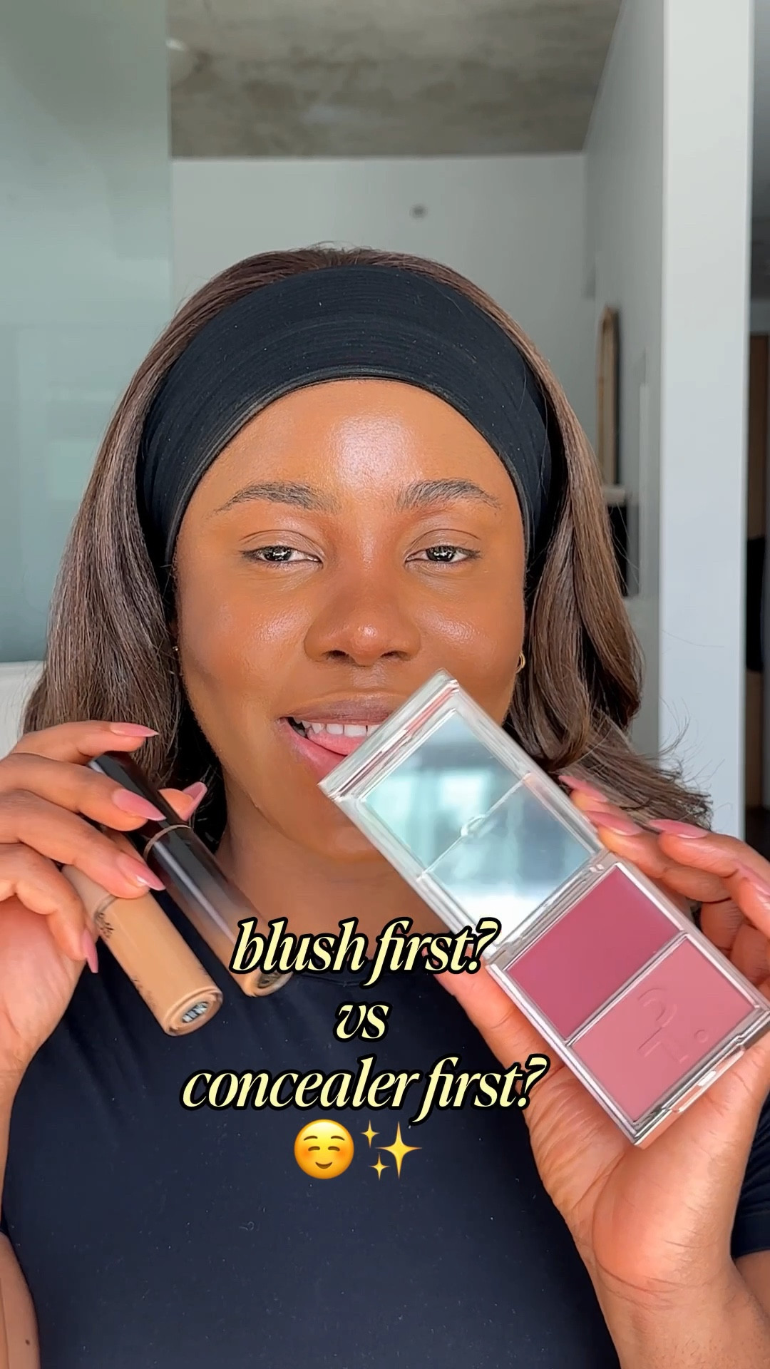 Do you apply your blush first or concealer first? And which look do you prefer? 

Featuring the Patrick Ta cream to powder blush, Mac Cosmetics concealers and Makeup forever concealer ✨

#LTKgrwm #LTKFindsUnder100 #LTKBeauty