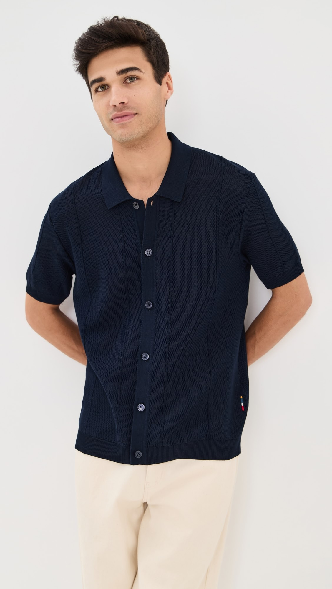 Tiernan Knit Button Polo | Shopbop