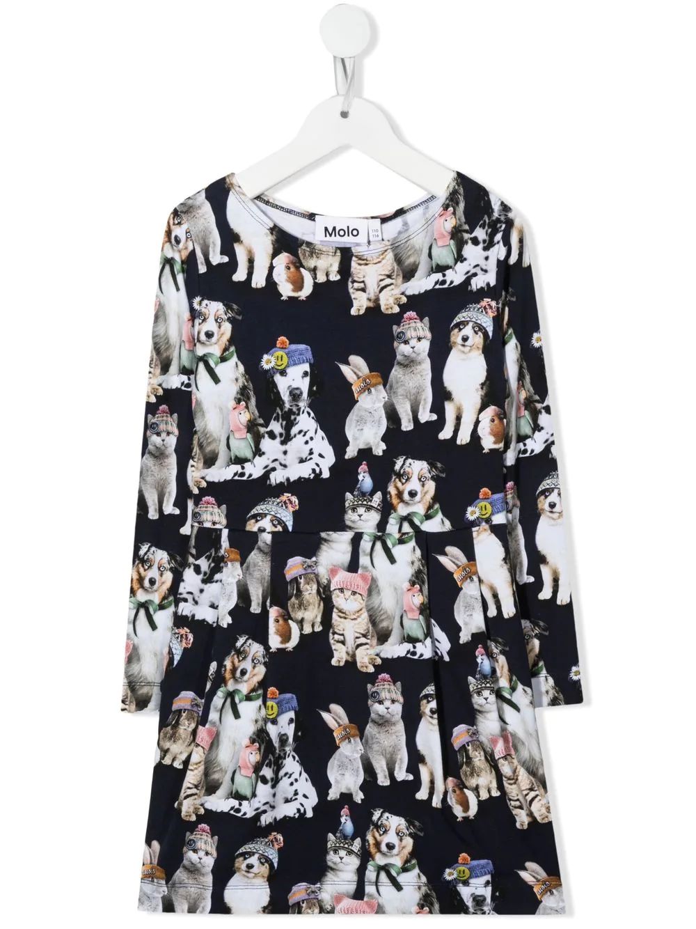 Molo all-over dog-print Dress - Farfetch | FarFetch Global