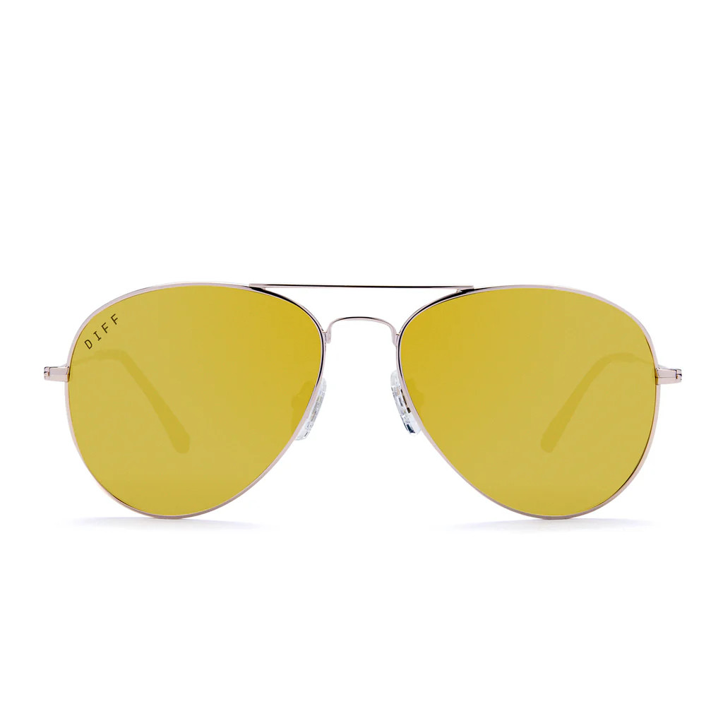 CRUZ - ROSE GOLD + YELLOW MIRROR | DIFF Eyewear