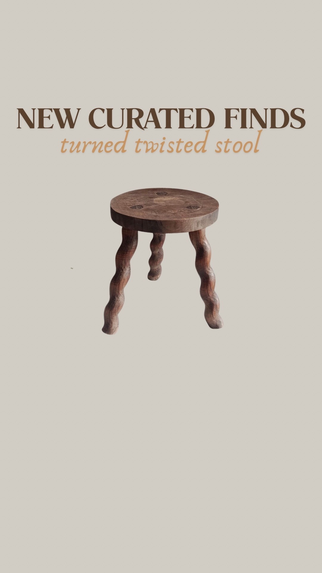 This is the prettiest twisted stool I'veever seen 

#LTKSaleAlert #LTKOver40 #LTKHome