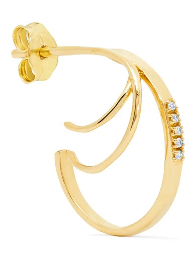 Sansoeurs - 18-karat Gold Diamond Earring - one size | NET-A-PORTER (UK & EU)