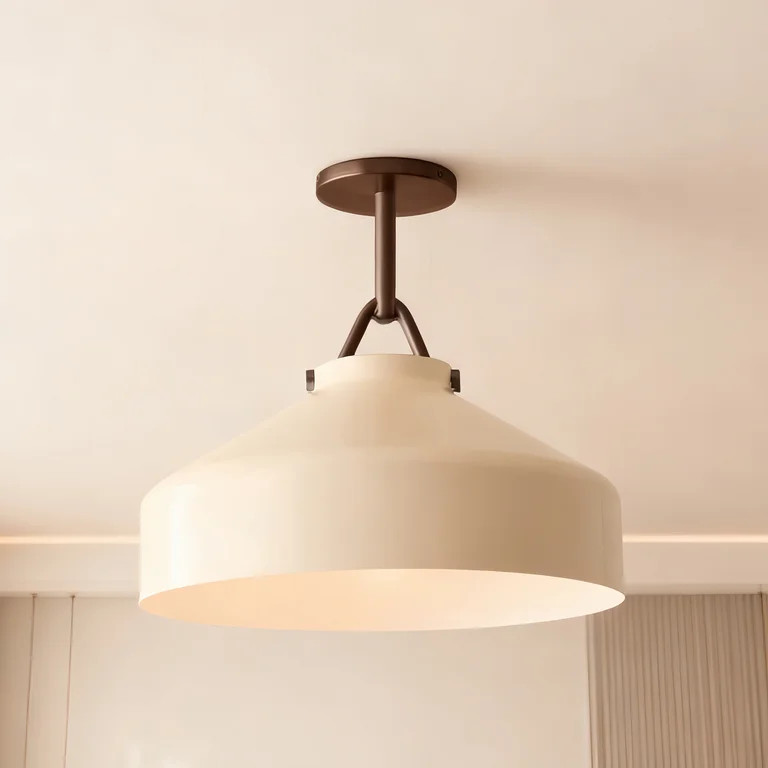 Modern Sleek Metal Umbrella Shaped Flush Mount , Ceiling Lamp for Bedroom , Living Room Chandelie... | Walmart (US)