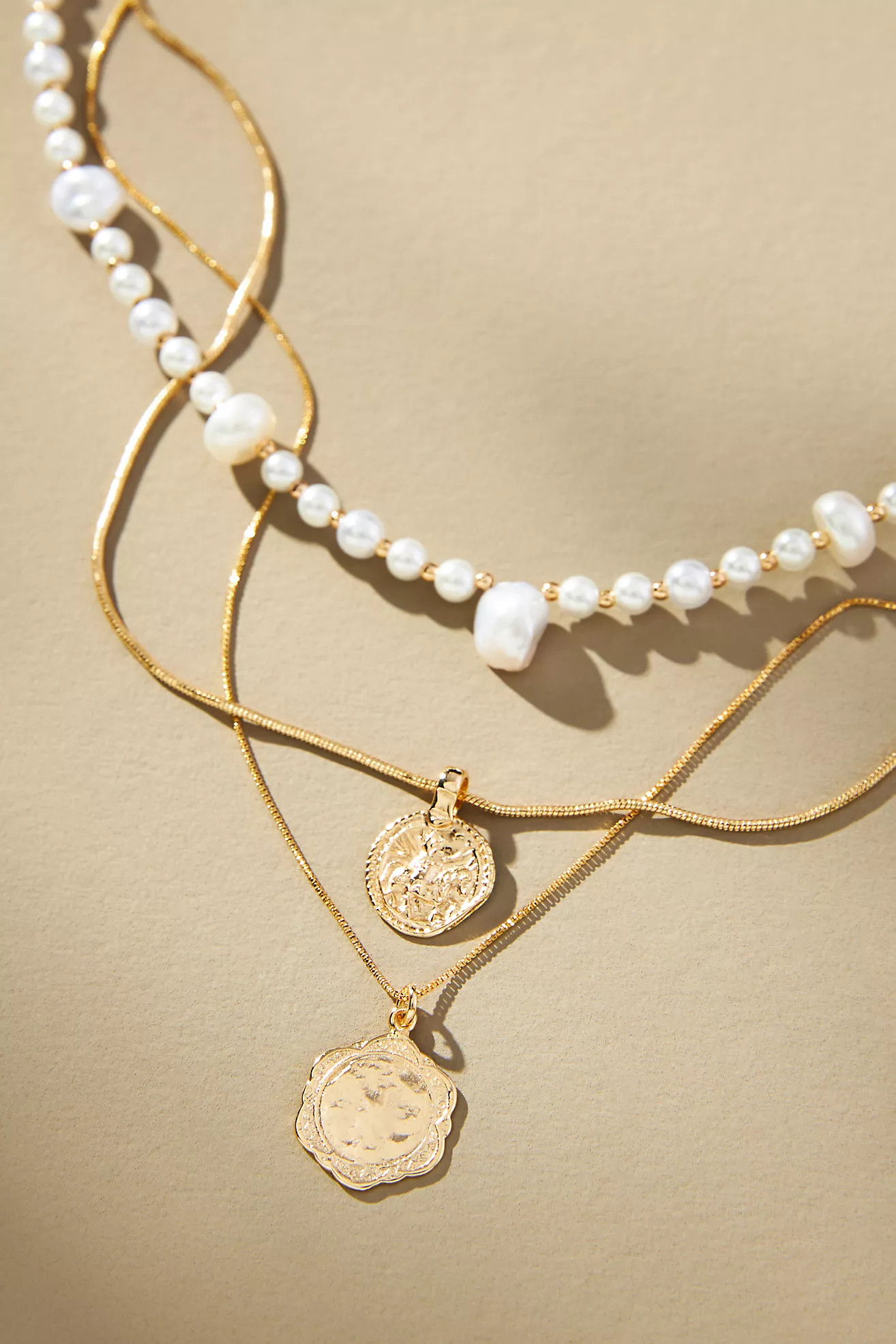 Shades of Sea Triple-Layer Necklace | Anthropologie (US)