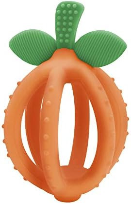 Itzy Ritzy Teething Ball & Training Toothbrush – Silicone, BPA-Free Bitzy Biter Clementine-Shap... | Amazon (US)