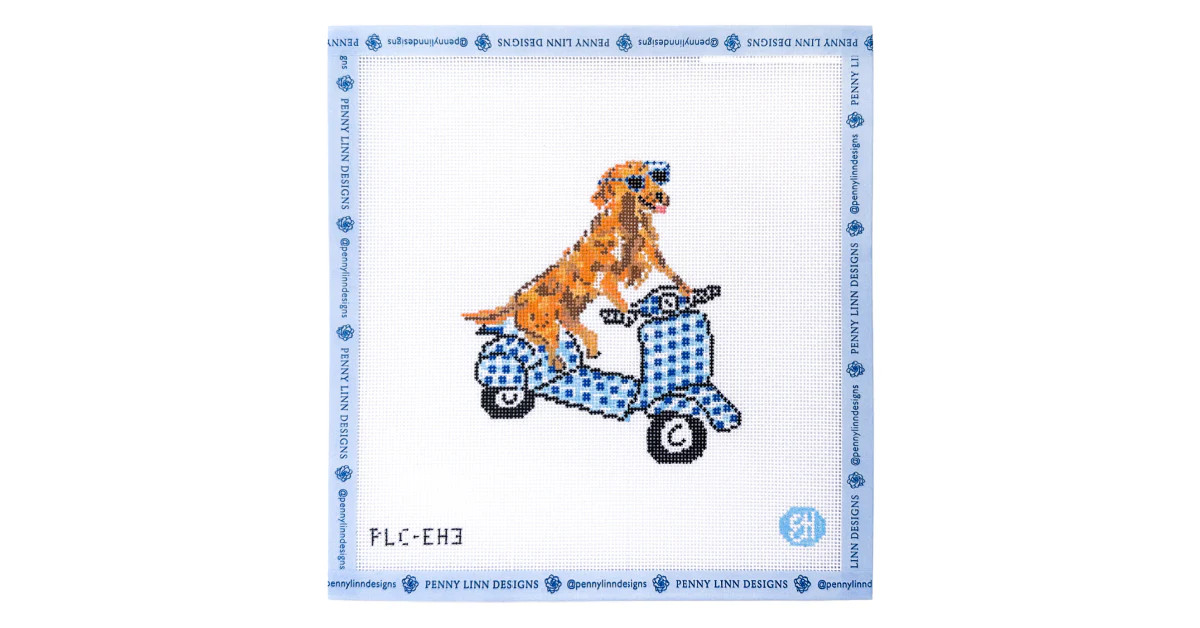 Golden on a Moped | Penny Linn Designs