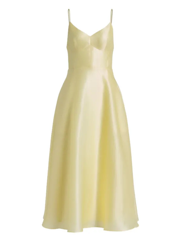 spaghetti-strap V-neck midi dress | Farfetch Global