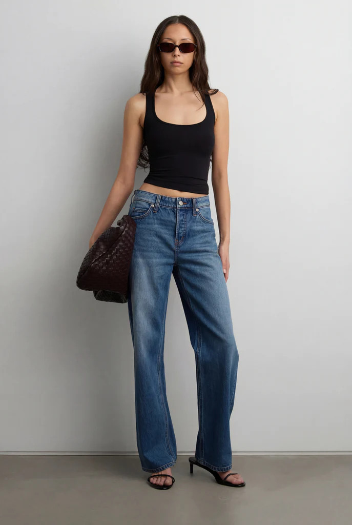 SCOOP NECK CROPPED TANK TOP | OAK + FORT