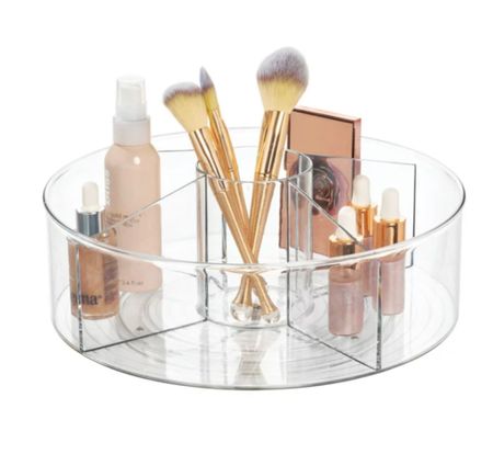 This acrylic Lazy Susan is what I used to store my hair, care products, but you can use it for anything! 

#LTKunder50 #LTKhome #LTKbeauty
