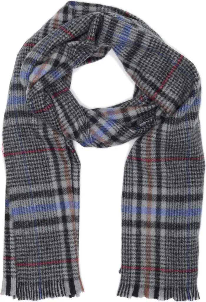 SAVE THE OCEAN Plaid Fringe Recycled Polyester Scarf | Nordstromrack | Nordstrom Rack