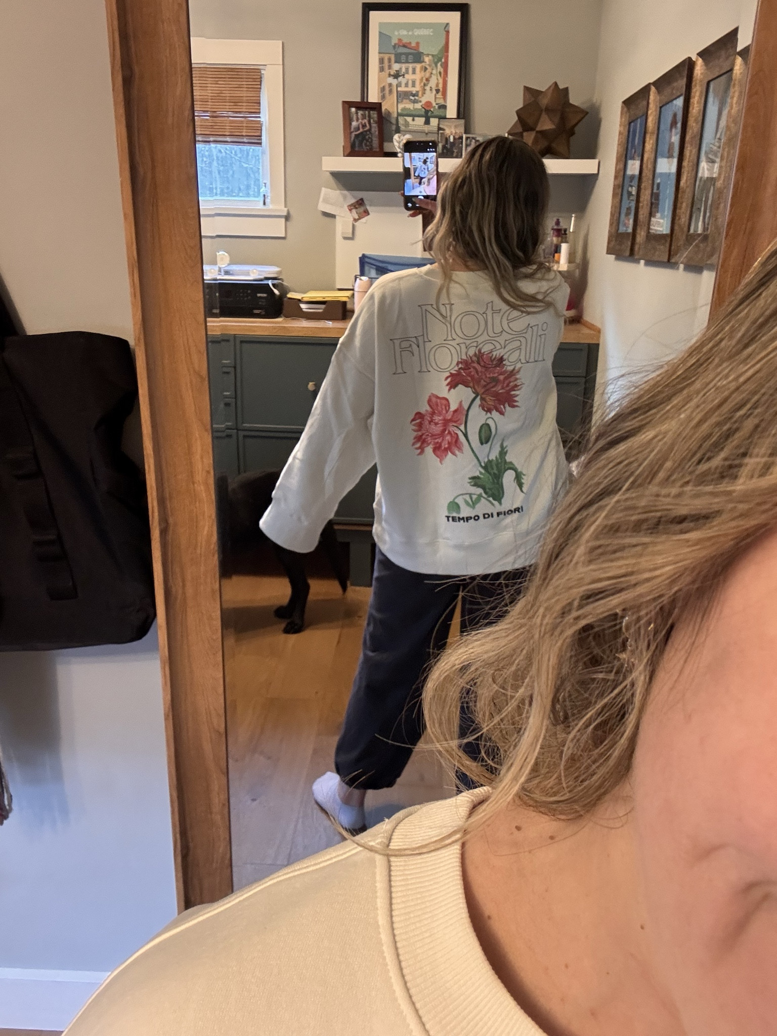 my favorite oversized sweatshirts with no tight band around the waist. wearing an xl 

 #LTKootd #LTKselfcare #LTKMidsize