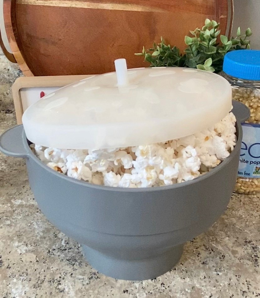 Silicone popcorn popper! Microwave popcorn kernels for 2-2.5 minutes. No oil needed. 

#LTKSaleAlert