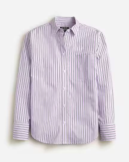 Gar&ccedil;on classic shirt in striped cotton poplin | J.Crew US