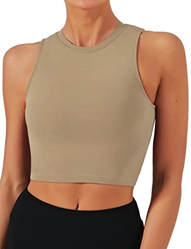 Natural Feelings Nudi Sports Bras for Women Removable Padded Yoga Tank Tops Sleeveless Fitness Wo... | Amazon (US)