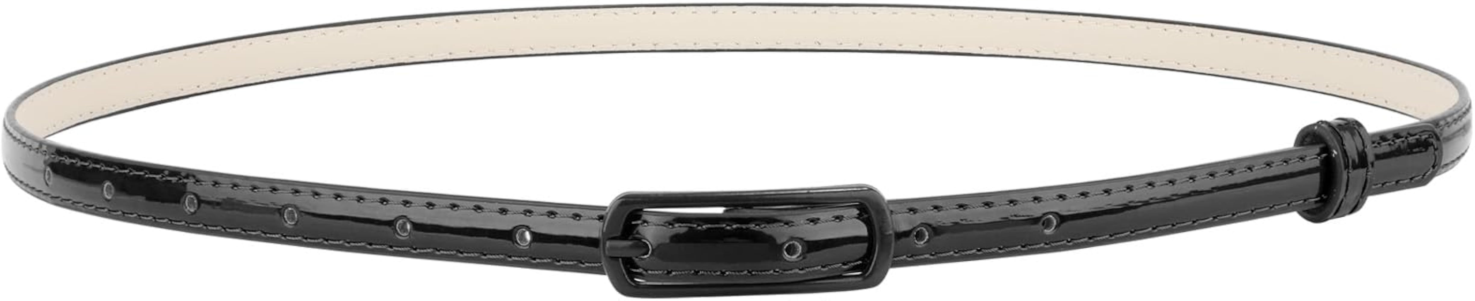 SUOSDEY 4 Pack Thin Belts for Women Skinny Leather Belts with Metal Buckle for Dresses Pants Jean... | Amazon (US)