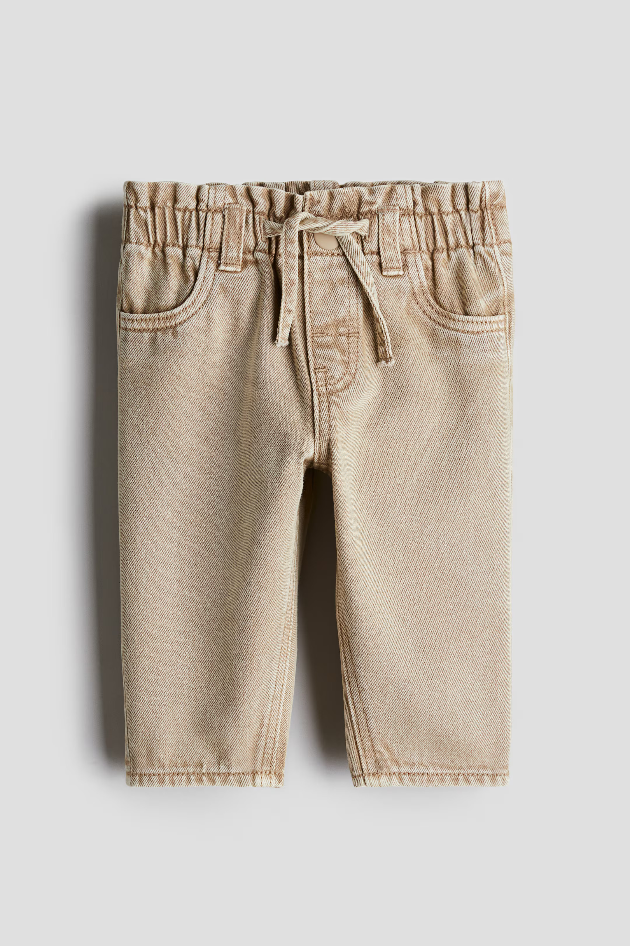 Beige Paper-Bag Jeans for kids | H&M CA | H&M (US + CA)