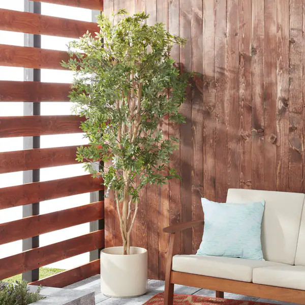 Japanese Maple 6-foot Silk Tree - Green - Overstock - 4470299 | Bed Bath & Beyond