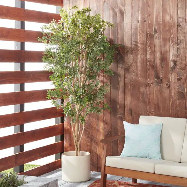 Japanese Maple 6-foot Silk Tree - Green - Overstock - 4470299 | Bed Bath & Beyond