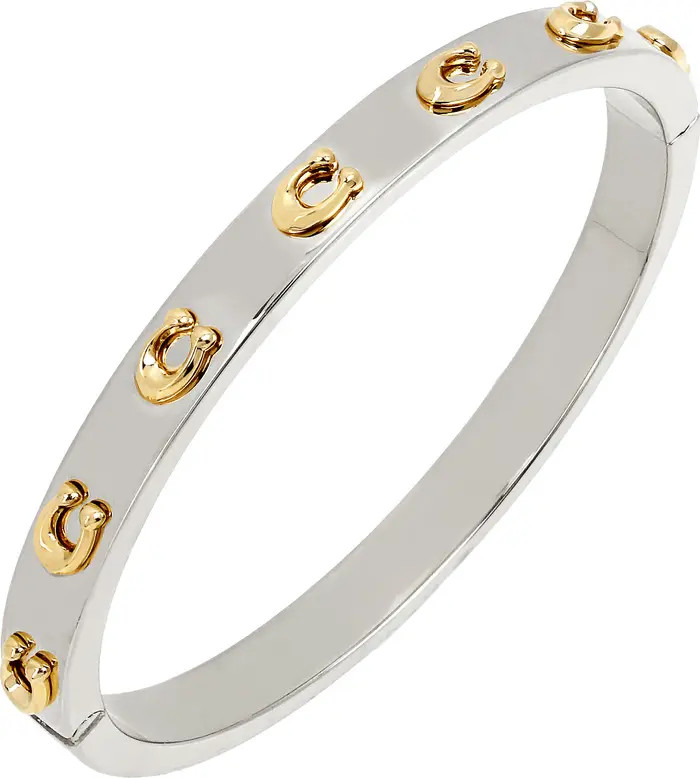 COACH Signature C Hinge Bangle | Nordstrom | Nordstrom