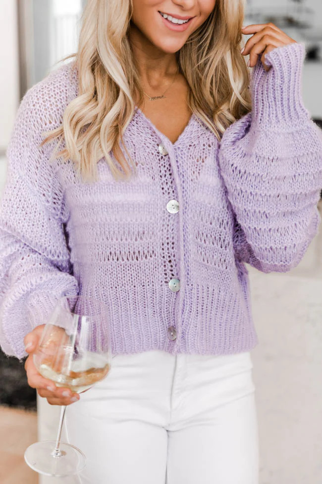 Stories Of Us Lilac Cardigan FINAL SALE | The Pink Lily Boutique