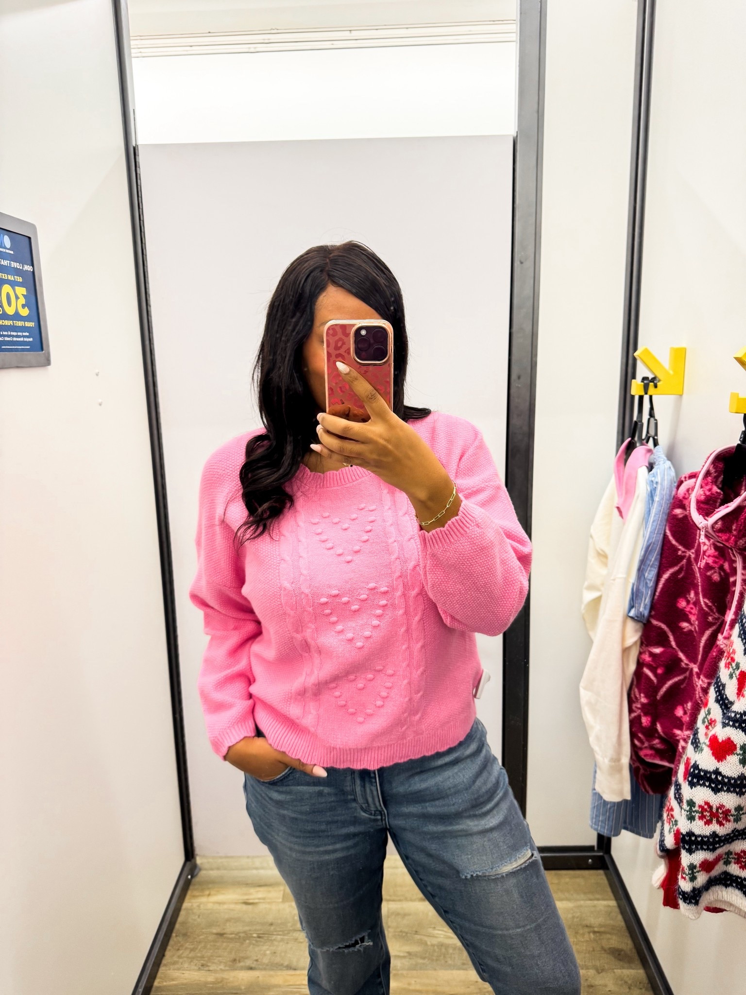 This heart sweater is so sweet!! Also comes in white! Love the details and it’s so soft fits tts wearing large 

#LTKMidsize #LTKSeasonal