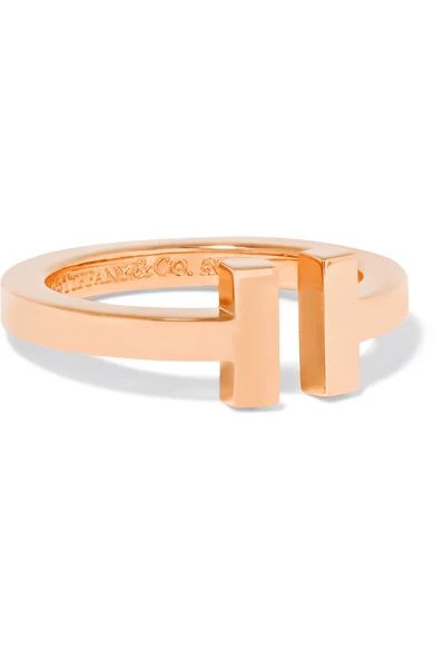 T Square 18-karat rose gold ring | NET-A-PORTER (US)