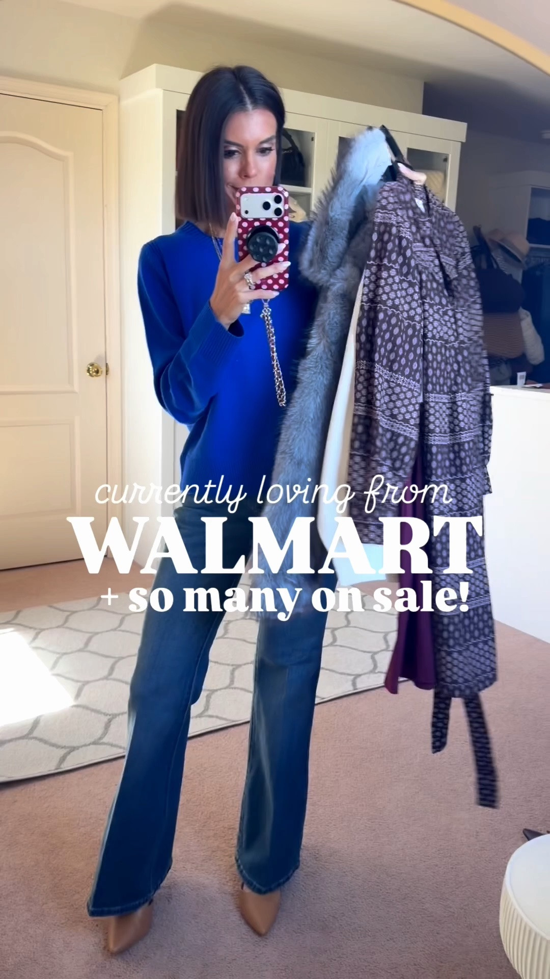 Loving from Walmart!! I’m 5’5 and in size 0 in jeans, xs in everything else.