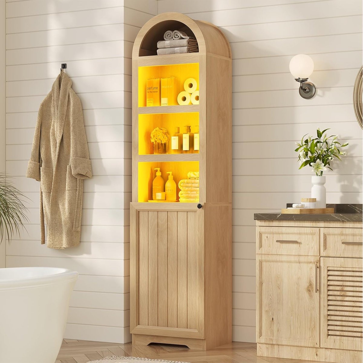 LED arch cabinet :) tall & narrow