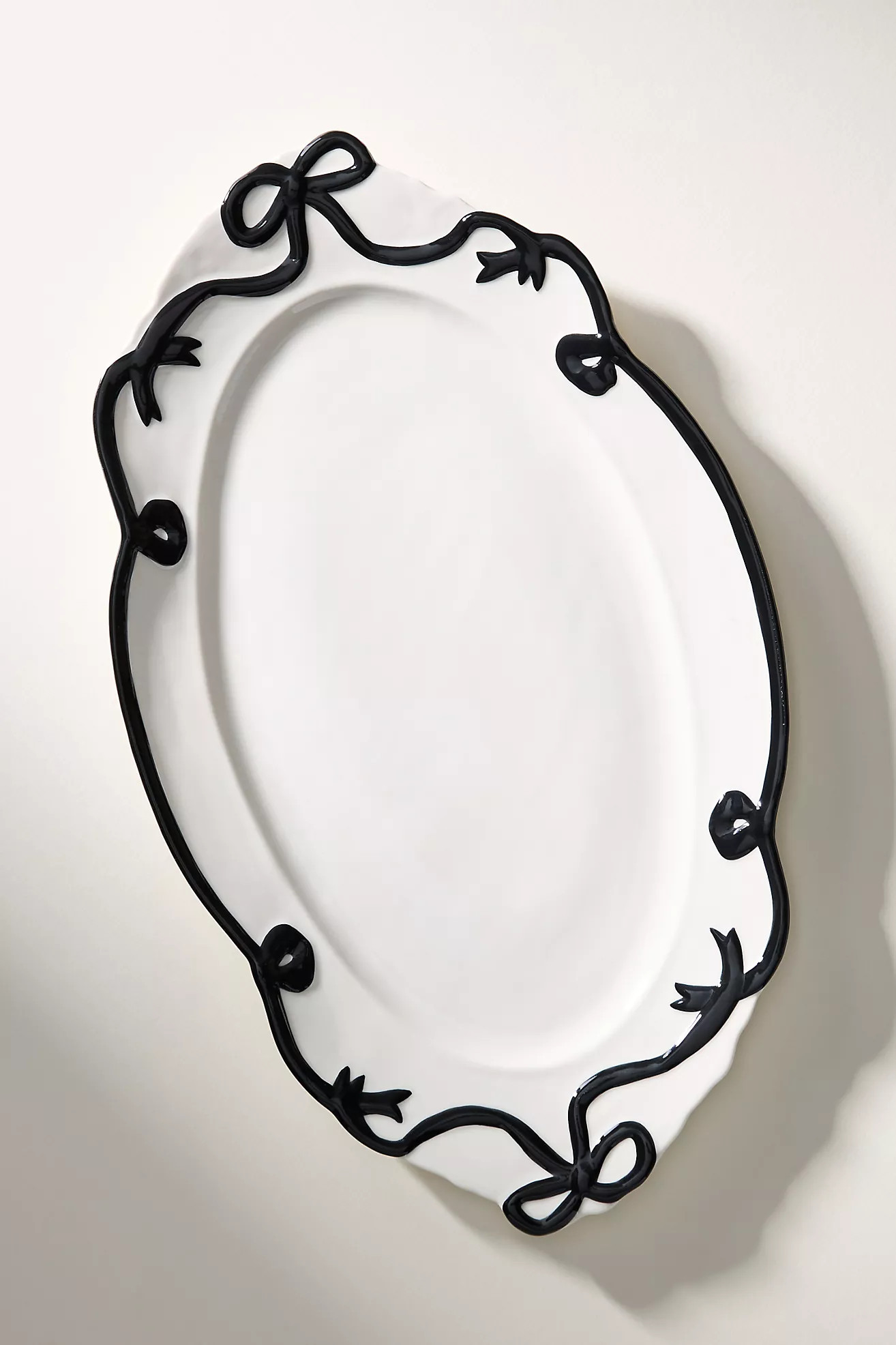 Benedita Bow Ceramic Stoneware Platter | Anthropologie (US)