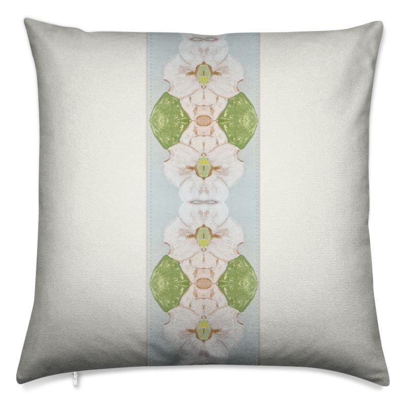 Luxury Panel Pillow Flowering Dogwoods 20" x 20" | Truett Designs