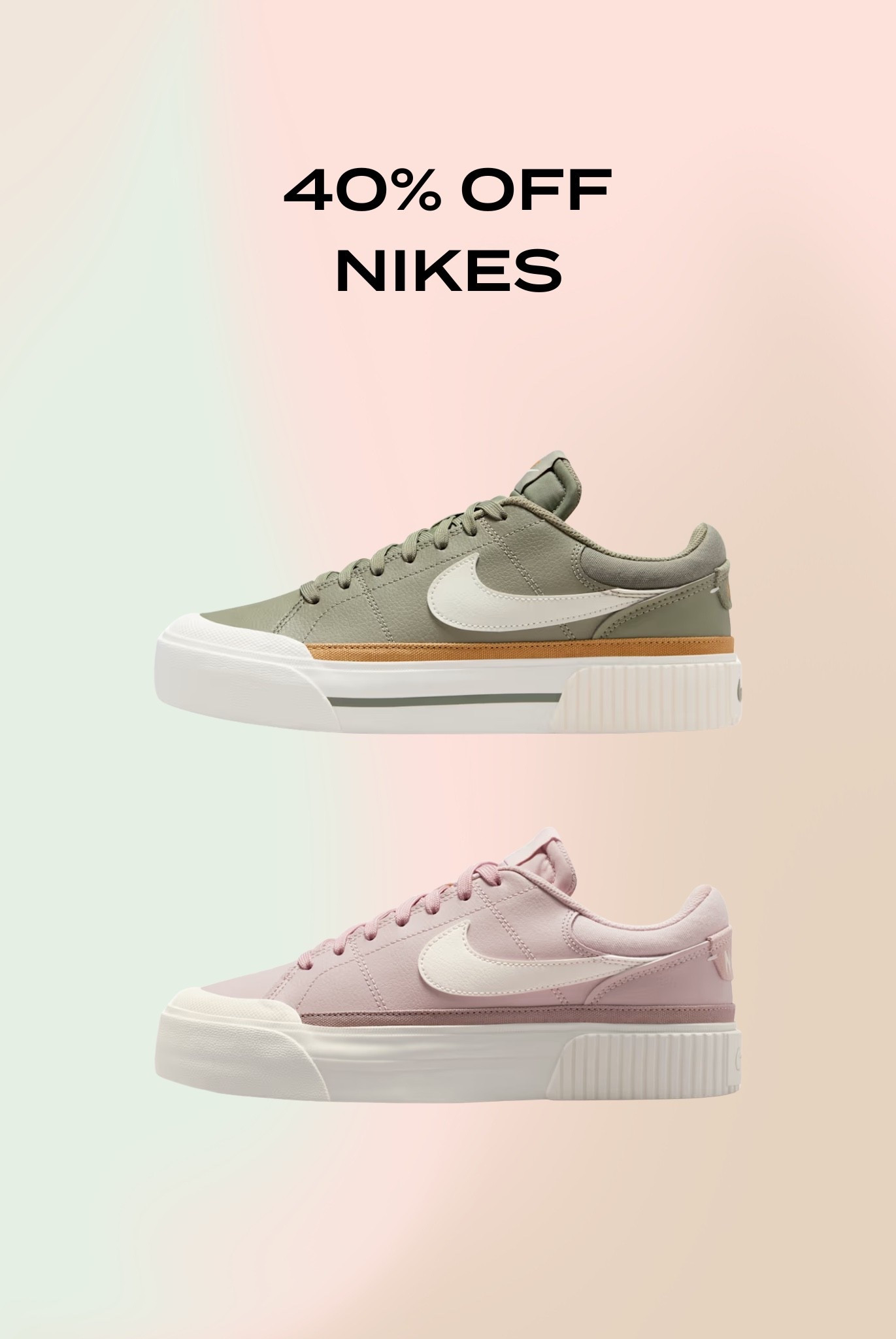 40% off Nikes!

#LTKSaleAlert #LTKSeasonal