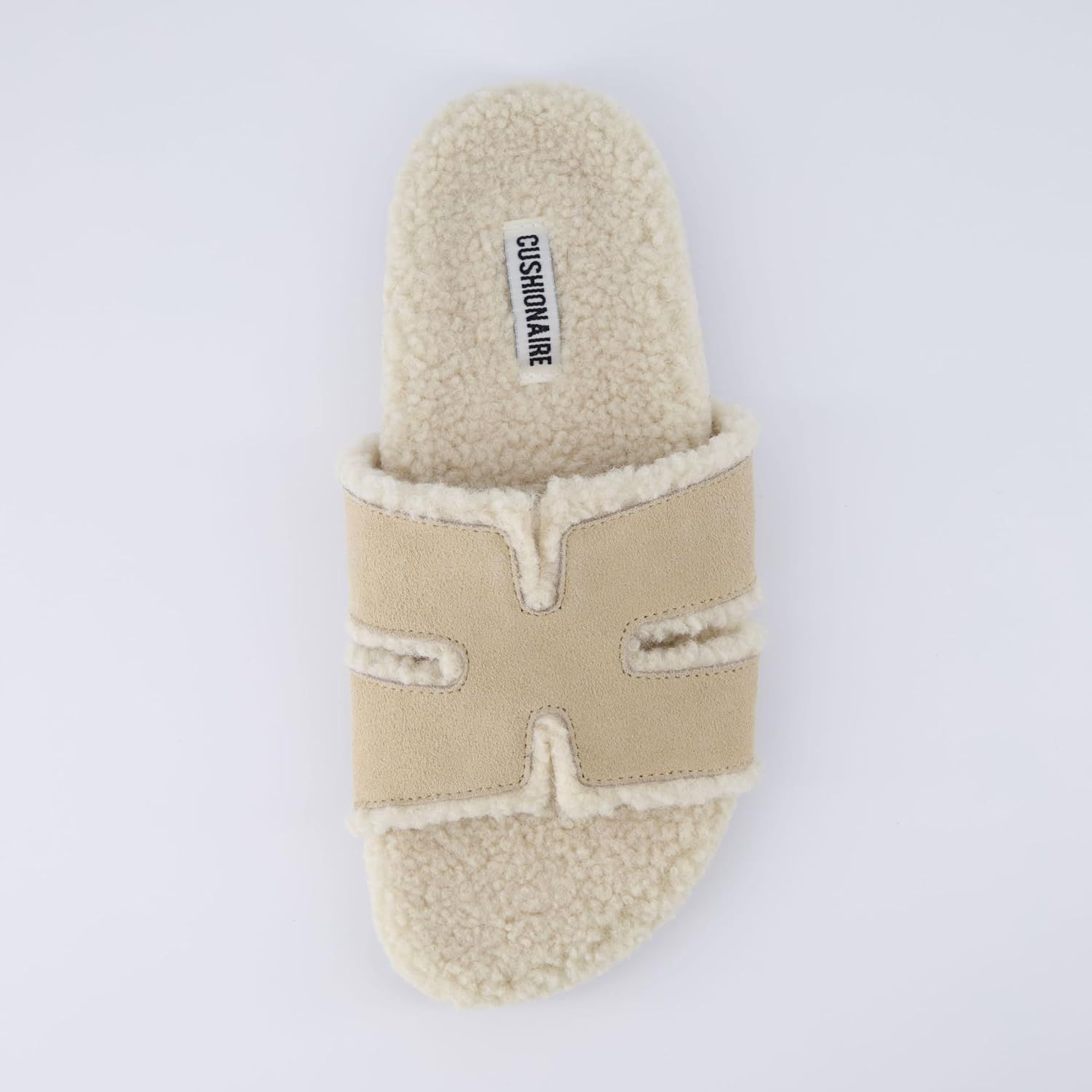 CUSHIONAIRE Women's Cuddle Fur Faux Shearling lined slide sandal +Memory Foam, Wide Widths Availa... | Amazon (US)