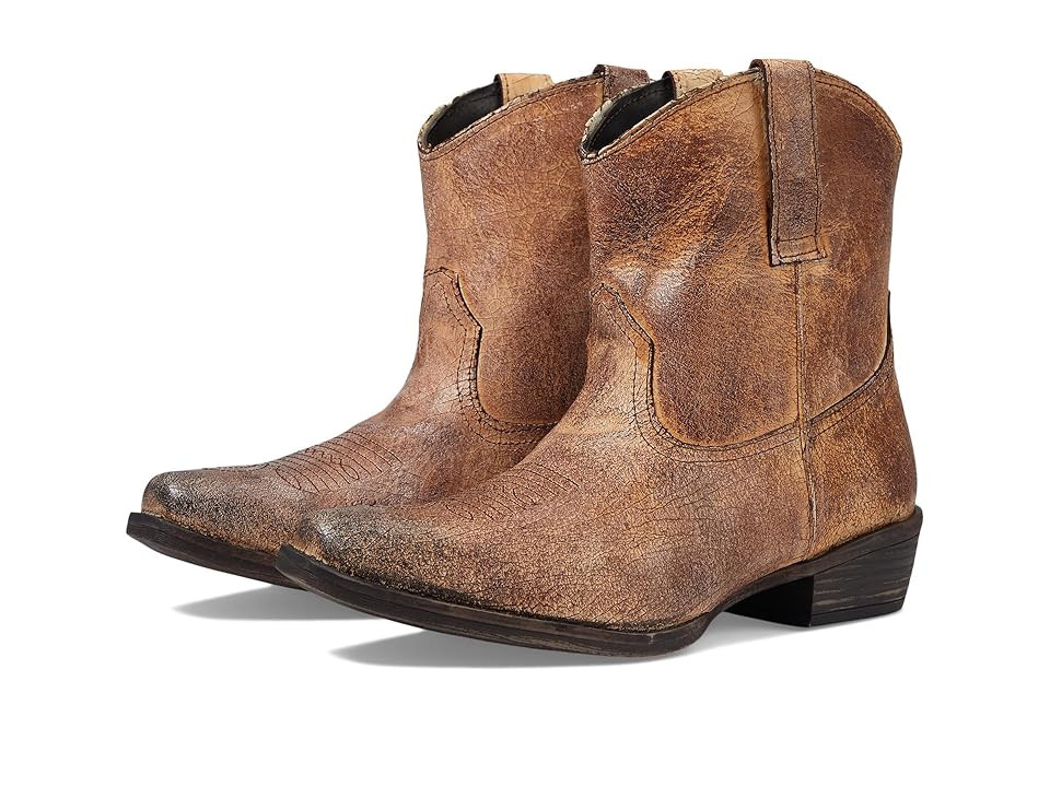 Roper Dusty Cowboy Women's Boots Tan : 7 B - Medium, Leather | Zappos
