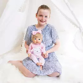 Tiny Treasures Doll in Pink Bunny Outfit - 17inch/44cm566/1585 | argos.co.uk