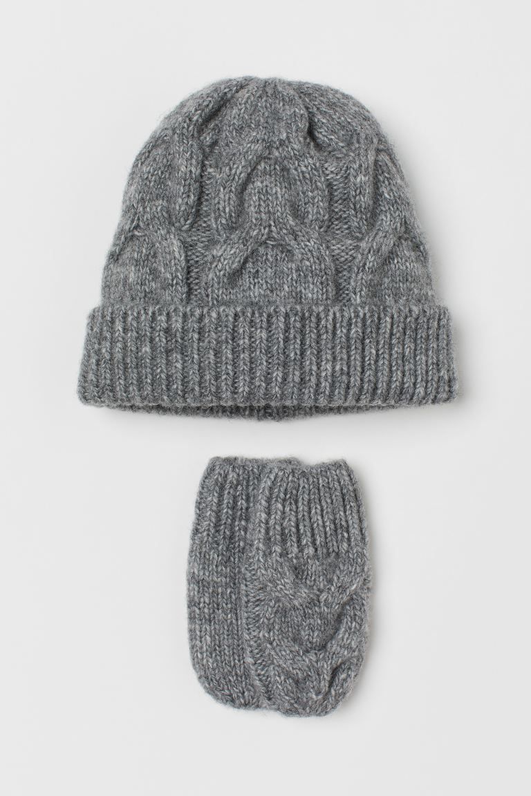 Wool-blend Cable-knit Set | H&M (US)