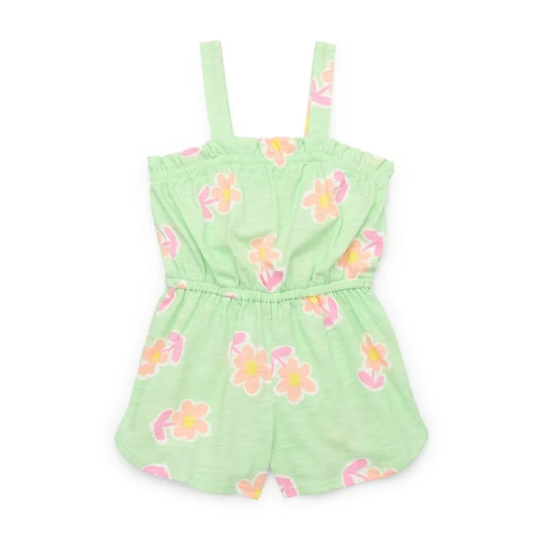 365 Kids from Garanimals Girls Mix and Match Elevated Romper, Sizes 4-10 | Walmart (US)