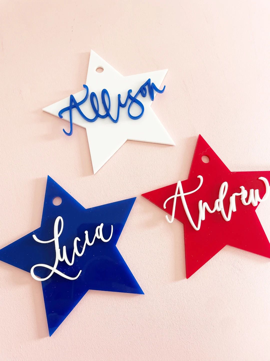 July 4th Tags Star Name Tags Fourth of July Decor Fourth of - Etsy | Etsy (US)
