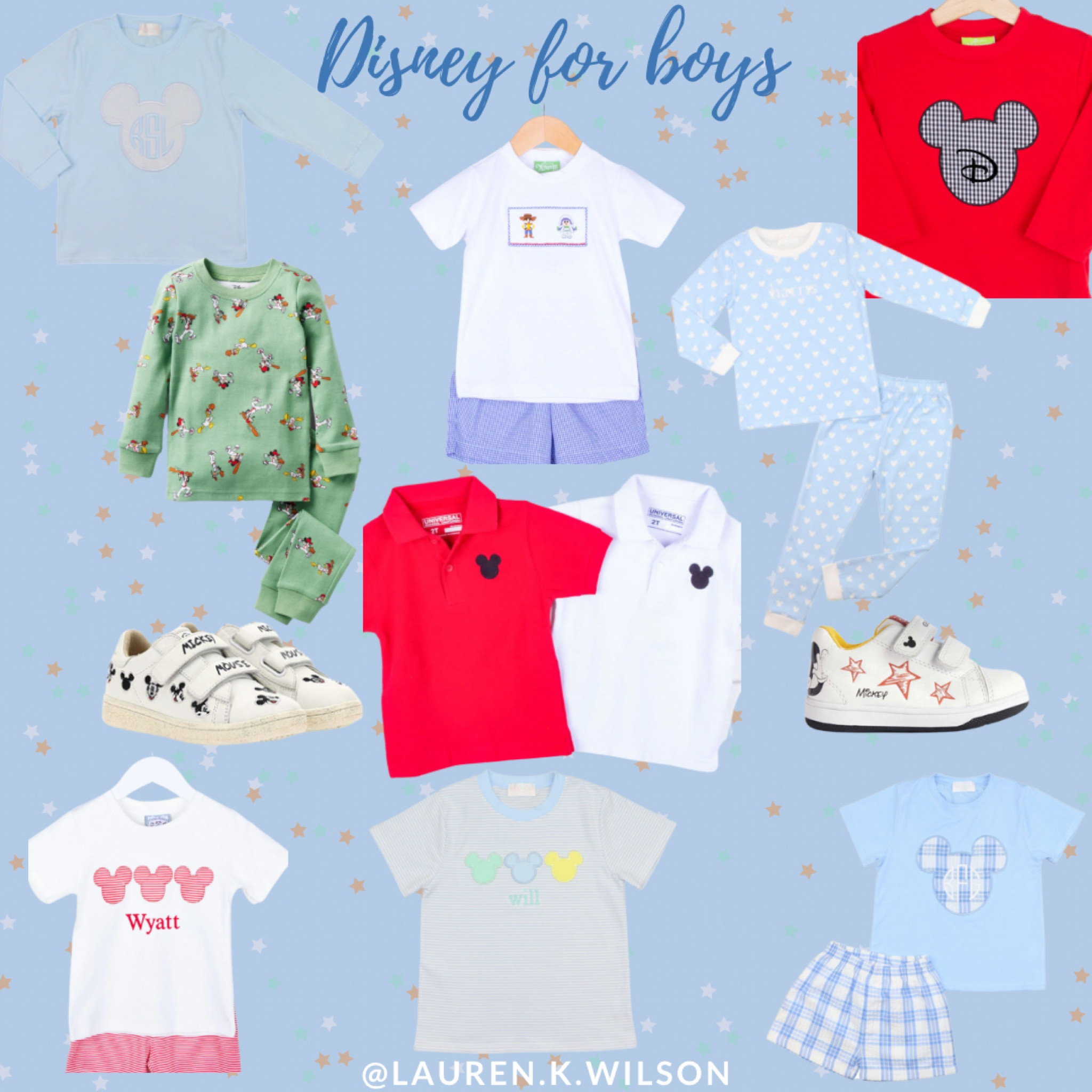 Disney clothes for toddler boys. Disney outfits. Disney for kids. Smocked auctions, Cecil & lou, Mickey Mouse shoes, Mickey pajamas. Disney trip 

#LTKtravel #LTKkids #LTKunder50