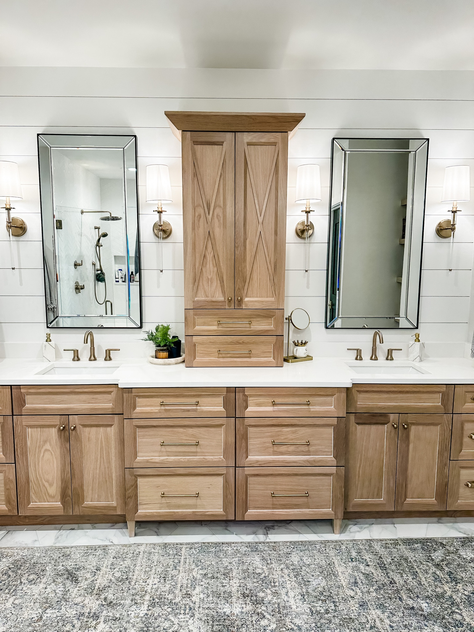 Master bathroom decor! I love how much storage this vanity gives us.  Leaves for a clean open counter space.

#LTKhome