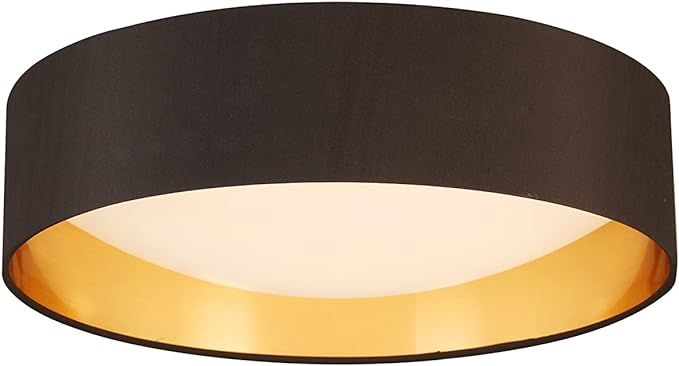 EGLO Orme 16 in. Flush Mount Ceiling LED Dimmable Light Fixture for Living Room, Bedroom, Hallway... | Amazon (US)