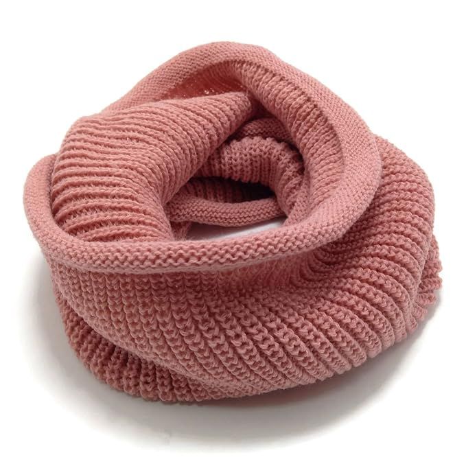 HappyTree Kids Winter Scarf Thick Knitted Warm Toddler Infinity Scarf Soft Chunky Neck Warmer for... | Amazon (US)