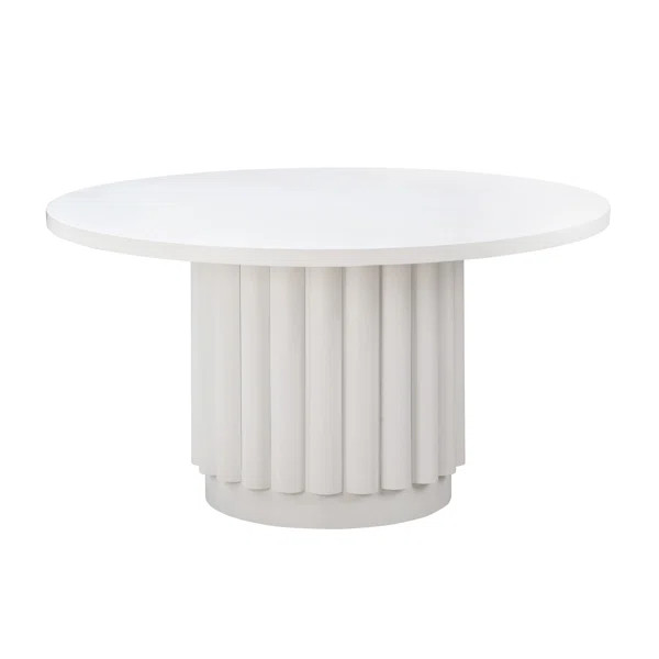 55 Inch White Round Dining Table | Wayfair North America