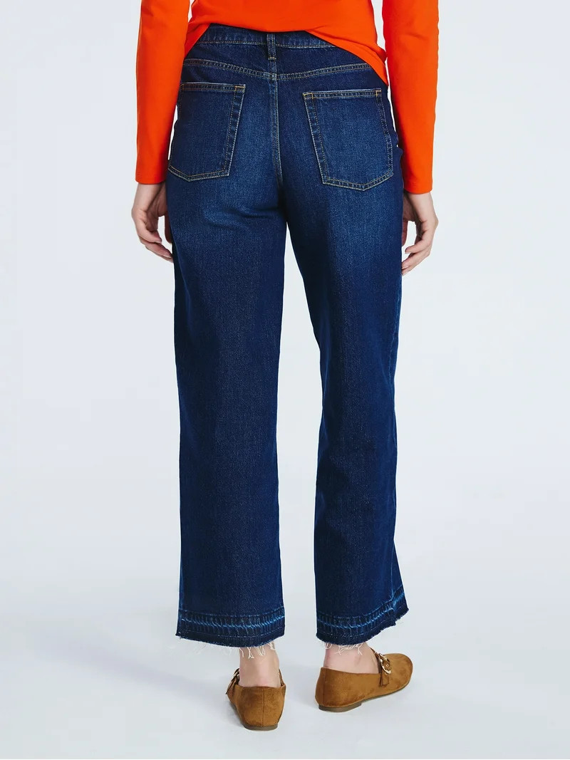 Free Assembly Women's Mid Rise Ankle Length Slim Jeans, 27" Inseam, Sizes 0-18 | Walmart (US)