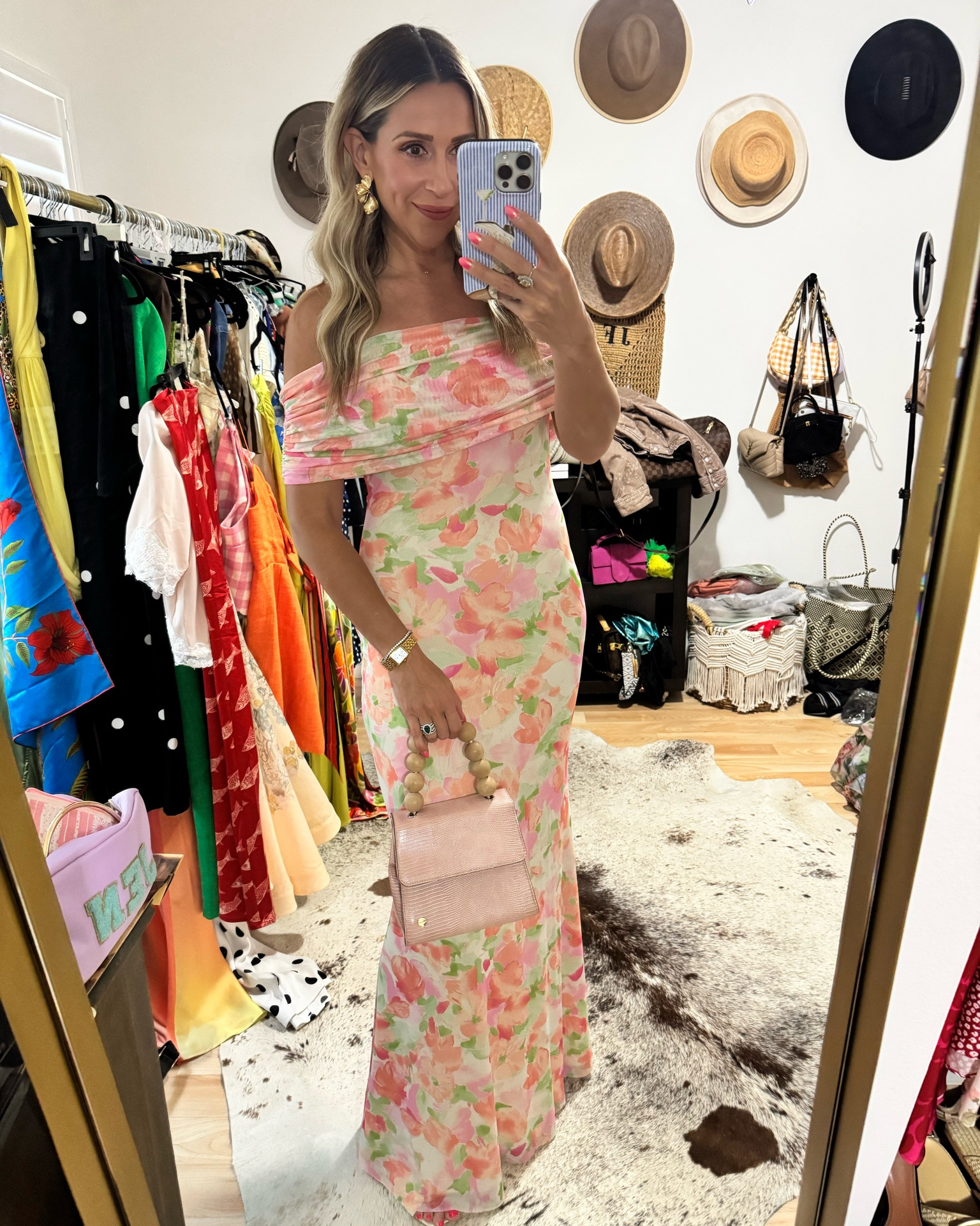 Garden party ready for my besties wedding 🌸💐 This dress is so pretty, flattering and comes in multiple prints. It’s affordable and runs true to size. Perfect for a wedding, special event or fancy date night ! The earrings are from Amazon and so pretty! Lightweight and affordable 👌

#LTKootd #LTKWedding #LTKOver40