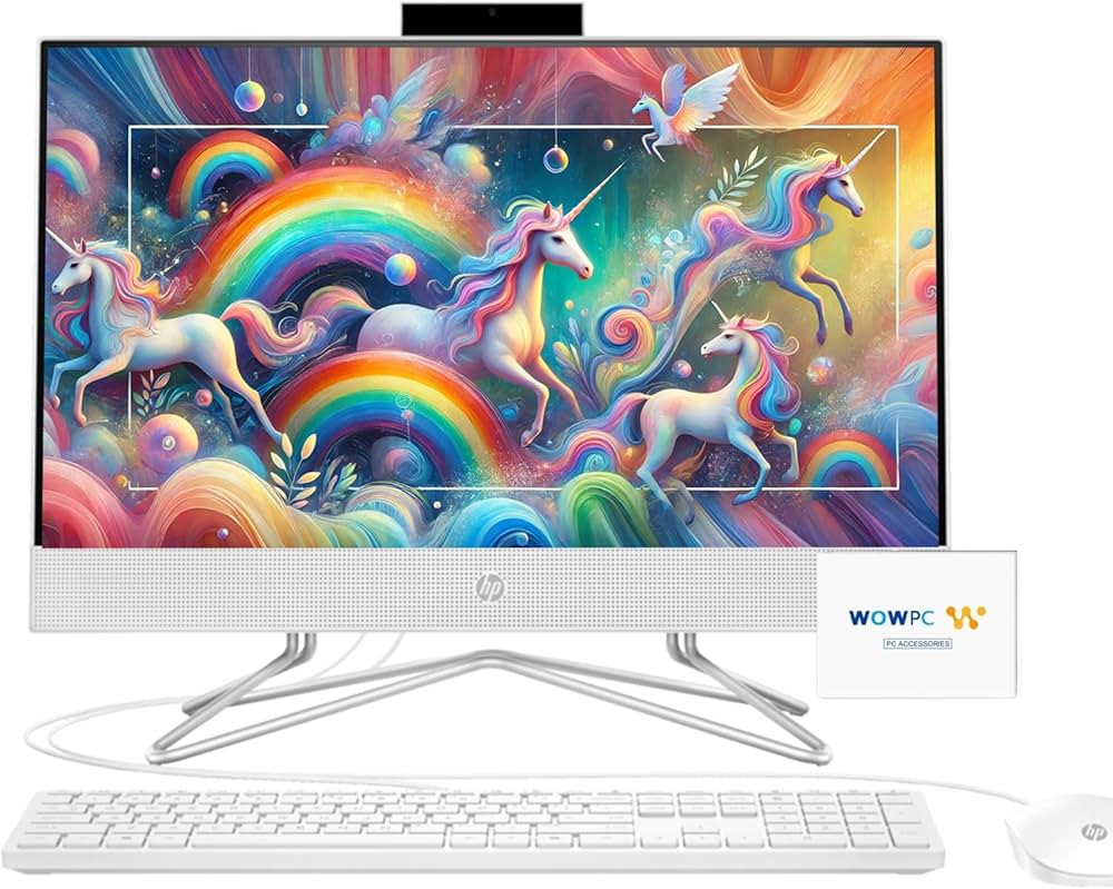 HP 22 inch All-in-One Desktop PC • 2024 Latest Model • Microsoft Office Trial • FHD Display... | Amazon (US)
