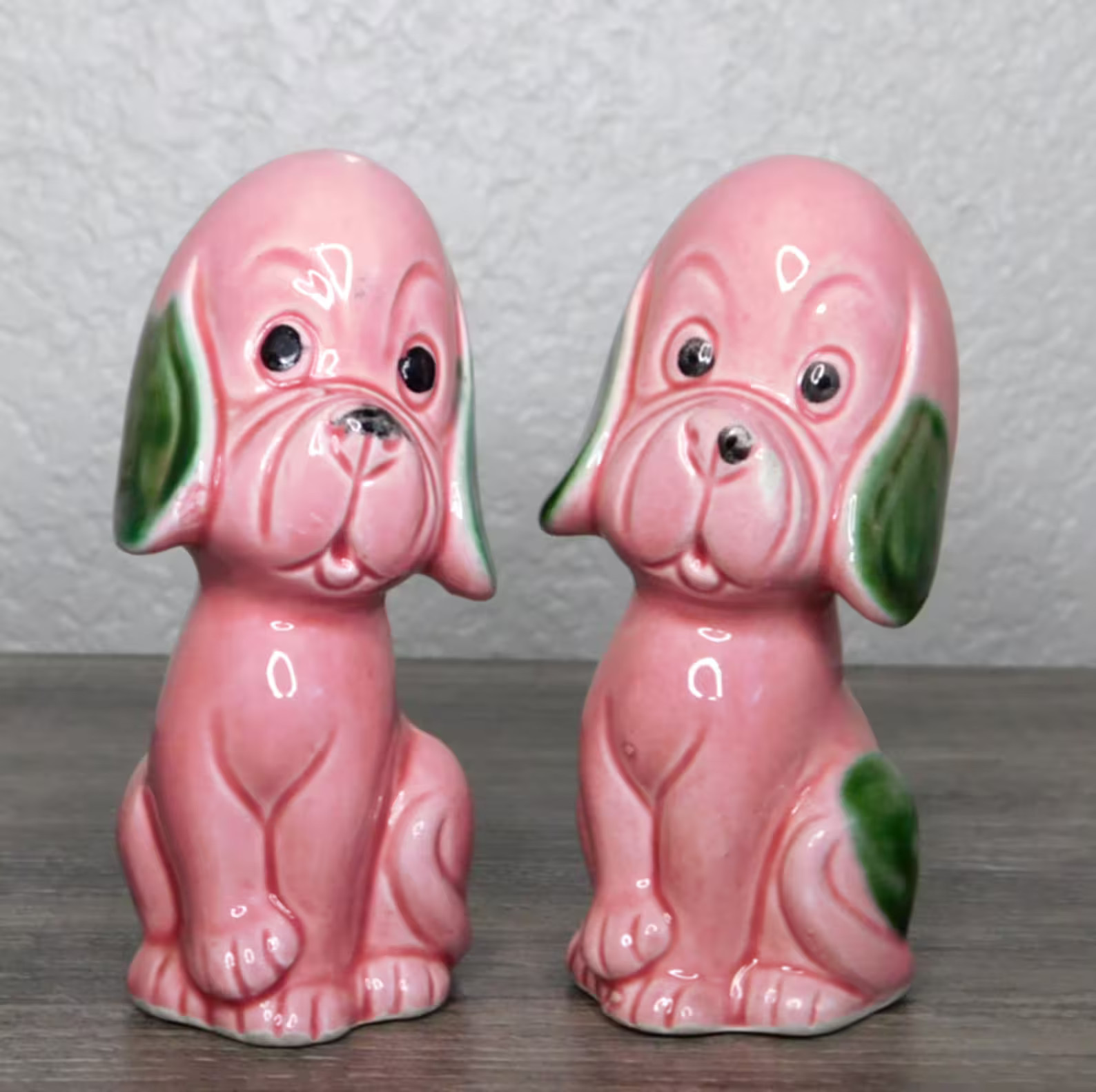 Vintage Pink Dog Shakers Kitschy Pink Hound Dog Shakers MCM - Etsy | Etsy (US)