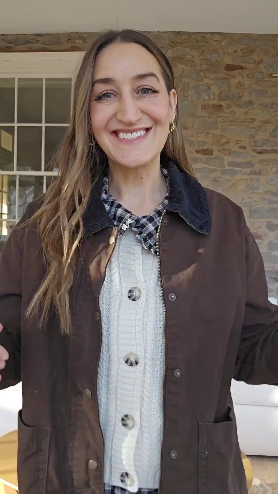 OOTD today! Layered favorites for fall 🍂

Anthro blouse (size small), Target sweater (size small), Old Navy barn jacket (size large), and my new favorite jeans (size 29).

#ootd #ltkfashion #falllayers #neutralstyle 

 