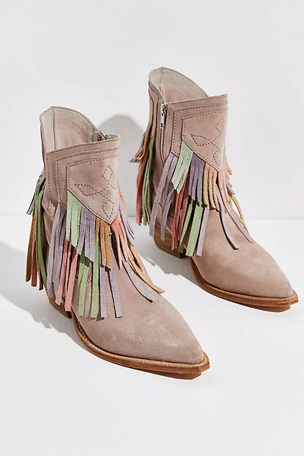 Lawless Fringe Western Boots by FP Collection at Free People, Pink Multi, EU 38 | Free People (Global - UK&FR Excluded)
