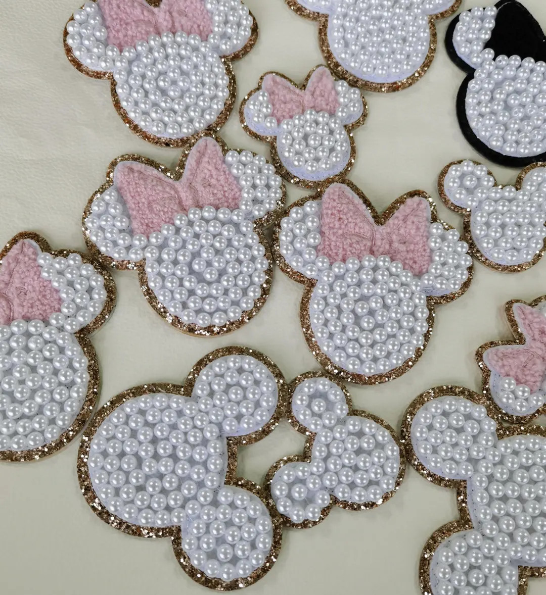 1 Pc Mickey & Minnie Pearl Patches Mickey Pearl Patch, Minnie Pearl Patch, Pearl Patch 3M Self-ad... | Etsy (US)