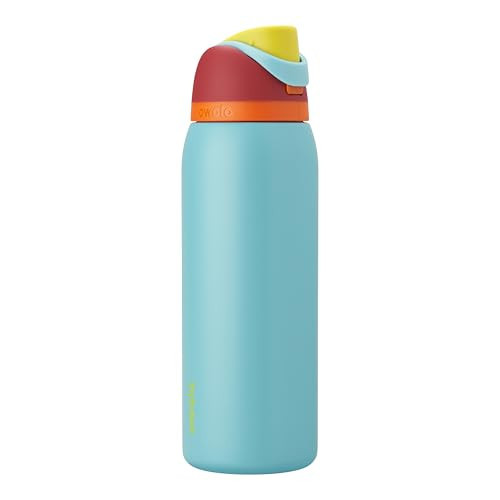 Owala FreeSip Insulated Stainless Steel Water Bottle with Straw, BPA-Free Sports Water Bottle, Great for Travel, 40 Oz, Summer Sweetness | Amazon (US)